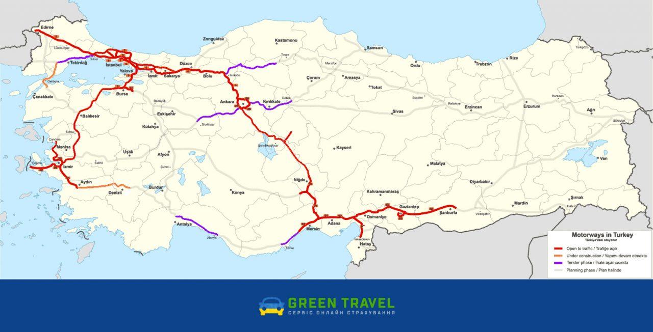 Туреччина на авто: правила в’їзду та важлива інформація для водіїв