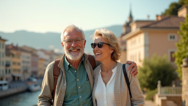 Banner for 65+ travel insurance article
