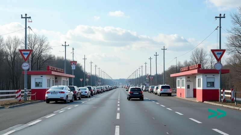 Митний пост на польсько-українському кордоні