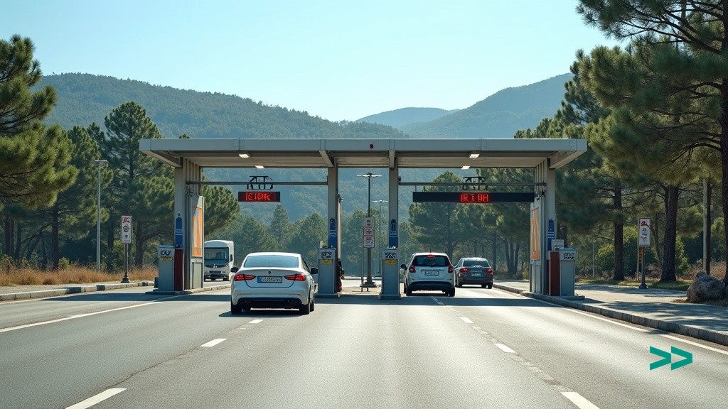 Toll-пункт оплати на автостраді А1 в Хорватії