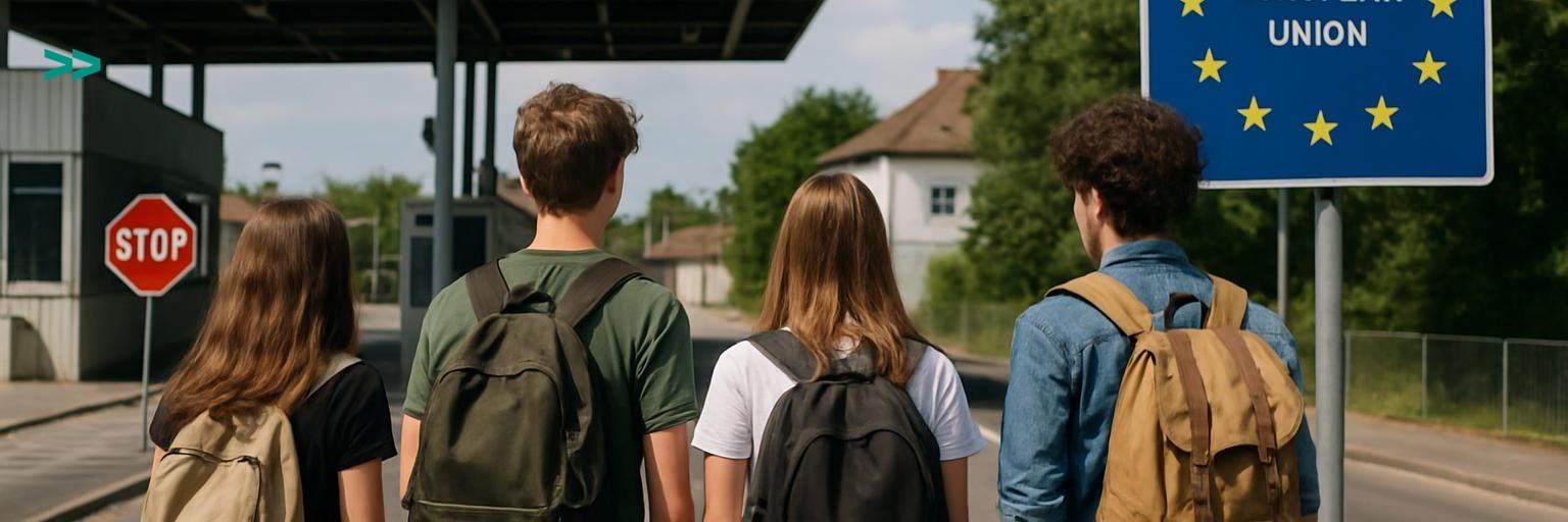 Виїзд за кордон до 22 років — молоді люди на кордоні
