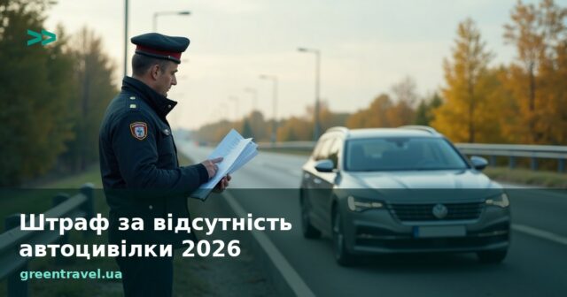 Штраф за відсутність автоцивілки в Україні 2026